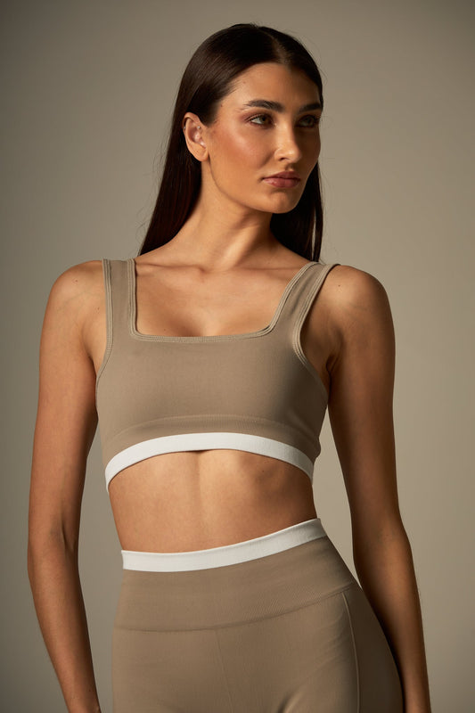 Top Stripe Seamless Grey