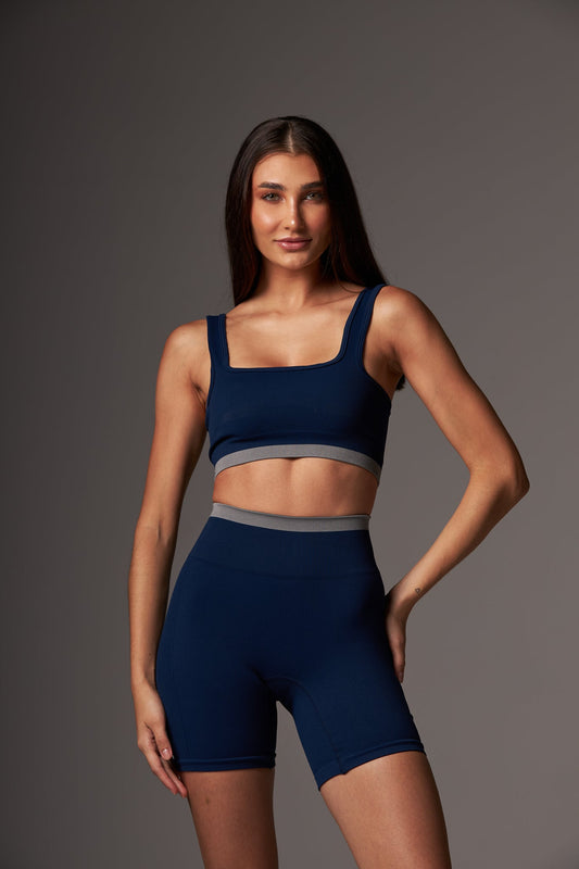 Top Stripe Seamless Phantom Blue