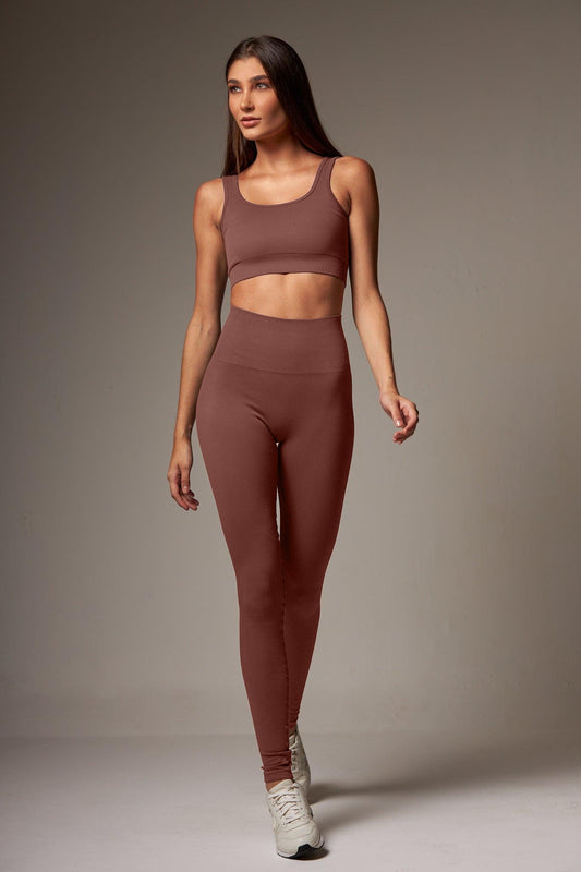 Legging Outsider Seamless Middle Brown