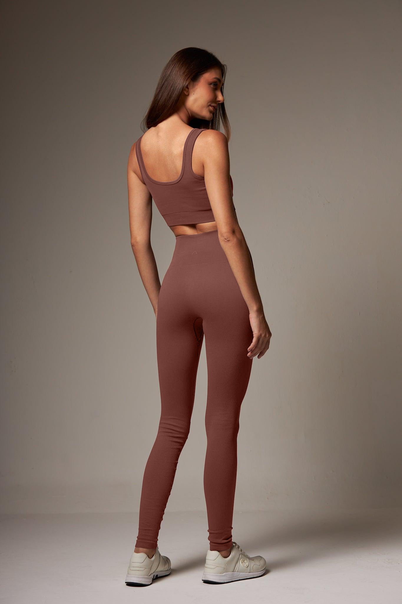 Legging Outsider Seamless Middle Brown